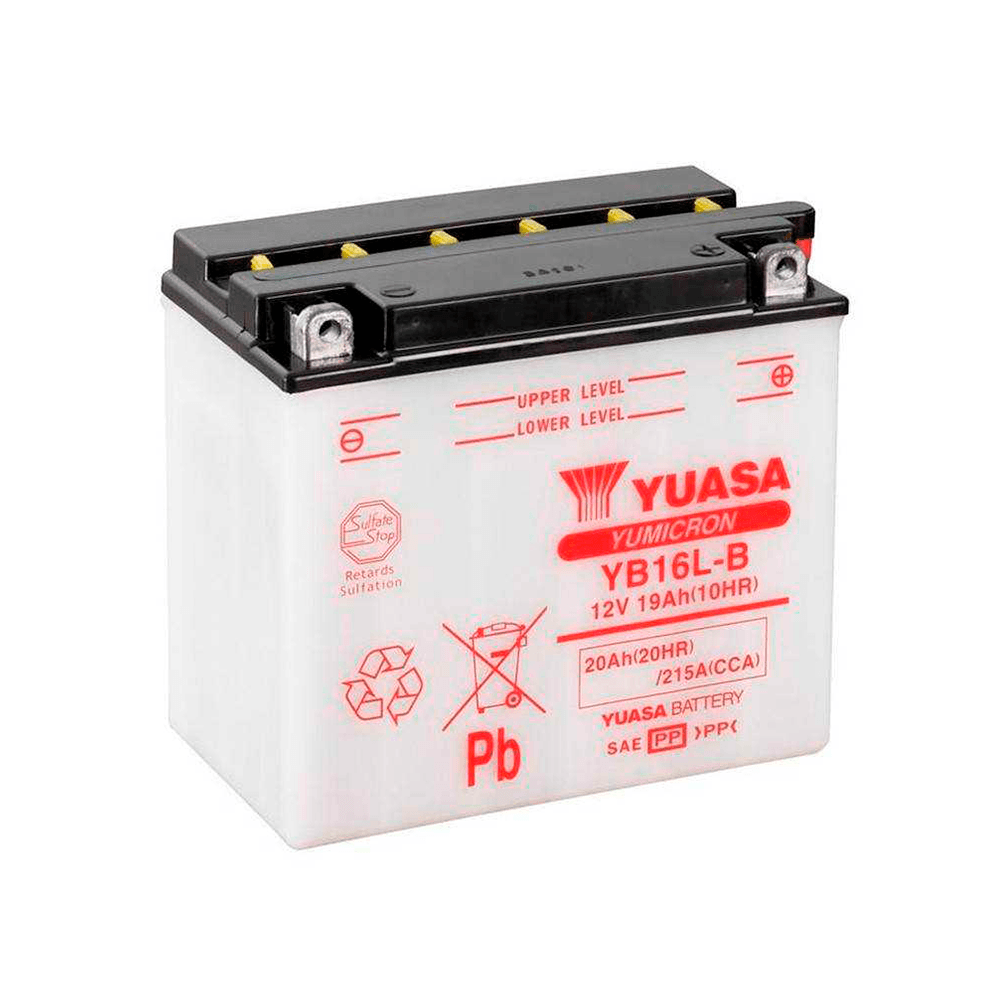 Batería Moto Yuasa YB16L-B 12V - Envío gratis 24/48H