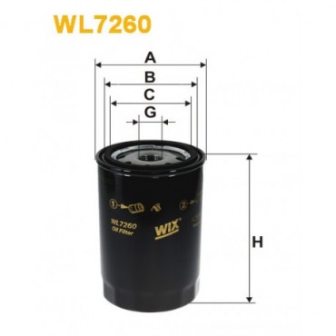 WL7260 Filtro Aceite