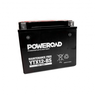 Batería Poweroad YTX12-BS 12V 10H