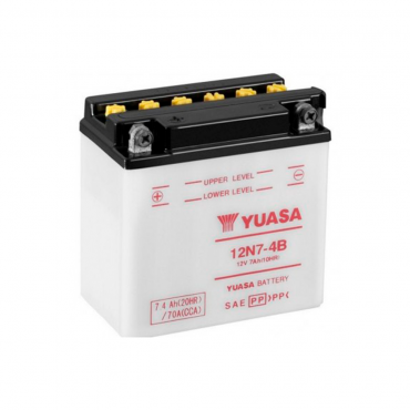 Batería Yuasa 12N7-4B (Sin Ácido)