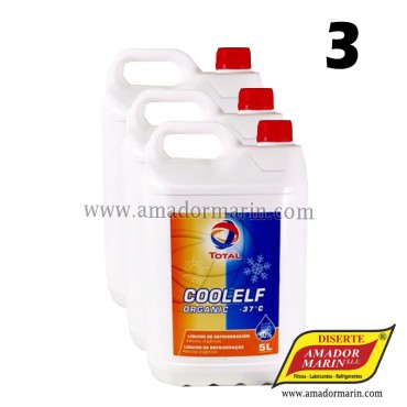 Total Coolelf Auto Supra Refrigerante Anticongelante 3x5l