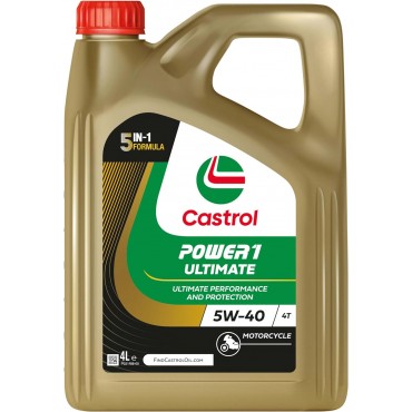 Castrol POWER1 Ultimate 5W40 4T 4L (Antiguo Racing)