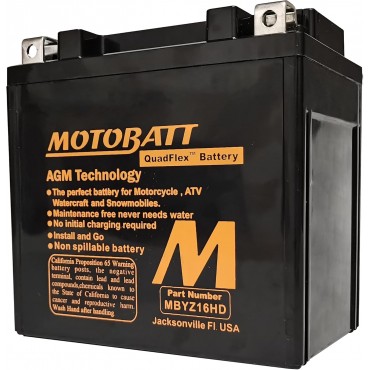 Batería Motobatt MBYZ16H...