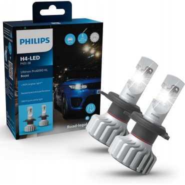 Philips Ultinon Pro6000 BOOST H4-LED 12V 11342U60BX2 (JUEGO 2UD)